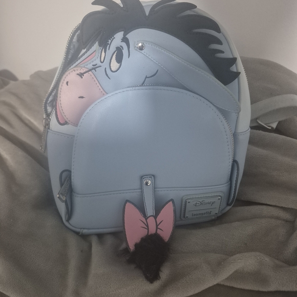 Loungefly Accessories - Loungefly Disney Eeyore Kids Backpack - Light Blue and Pink